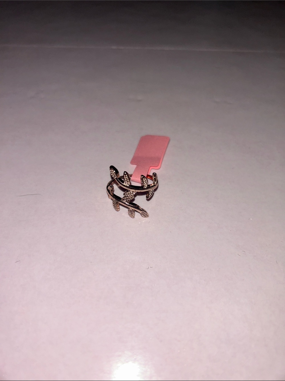 Delicate Leaf Wrap Ring in Rose Gold